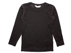 Joha black shirt merino wool/silk  